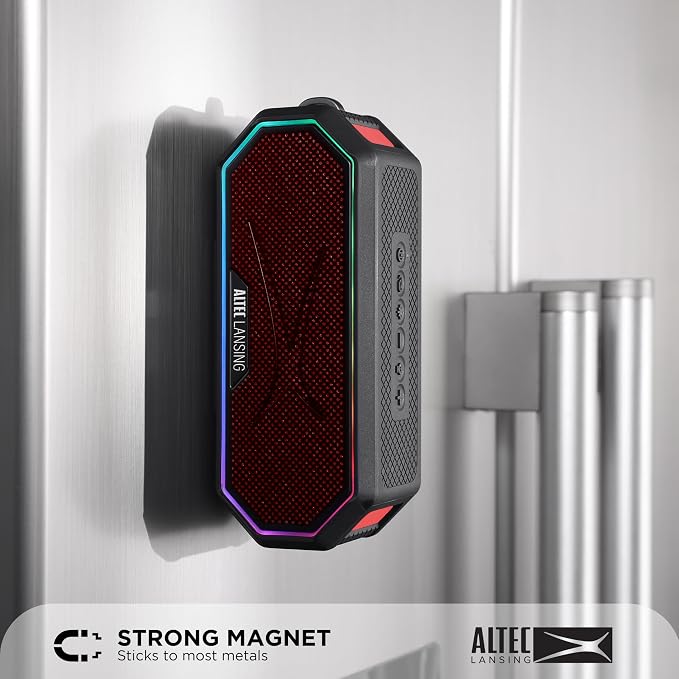 Altec Lansing Magnetic Bluetooth Speaker HYDRAJOLT 2.0, Waterproof IP67 - Image 3