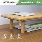 Bamboo Dual Monitor Stand Riser - Image 2