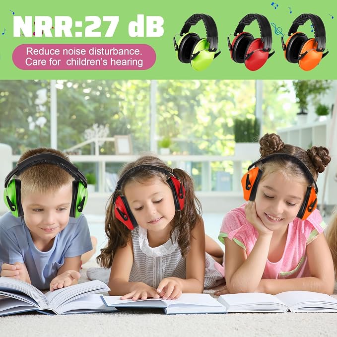 Amylove 12 Pcs Kids Ear Protection Noise Cancelling Headphones Ear Muffs Bulk - Image 4