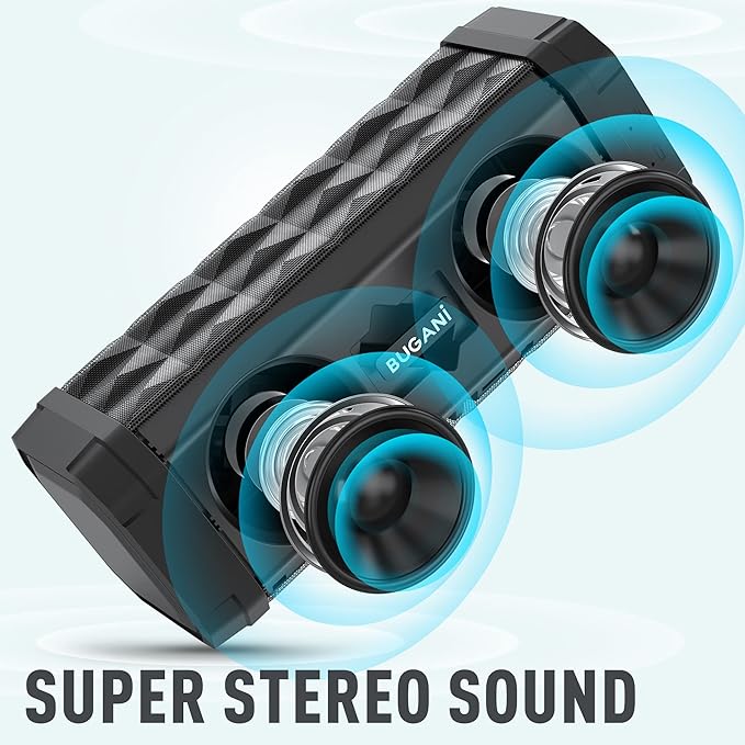 BUGANI Bluetooth Speakers Portable Bluetooth Speaker, 100ft Wireless Range - Image 2