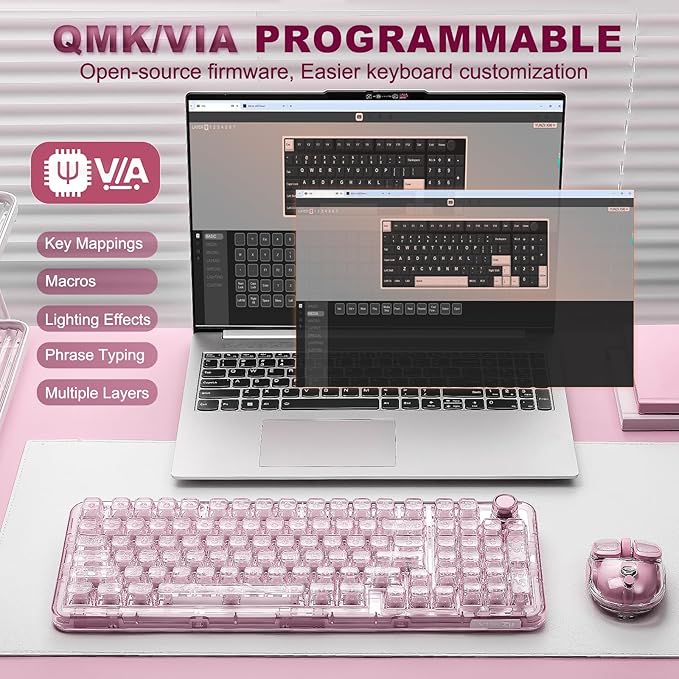 YUNZII X98 QMK/VIA Wireless Mechanical Gaming Keyboard - Image 5