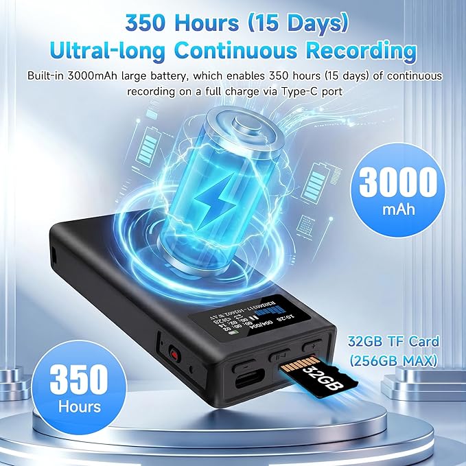 32GB Magnetic Voice Recorder - Image 3