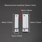 Magnetic Reed Switch NO Surface Mount Wired Door Window Contact Sensor - Image 2