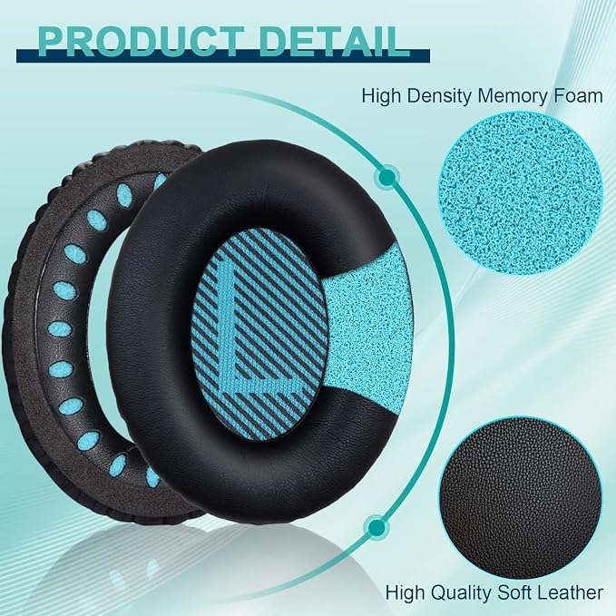 Replacement Earpads Cushions for Bose QuietComfort 35 & Quiet Comfort 35 II - Image 4