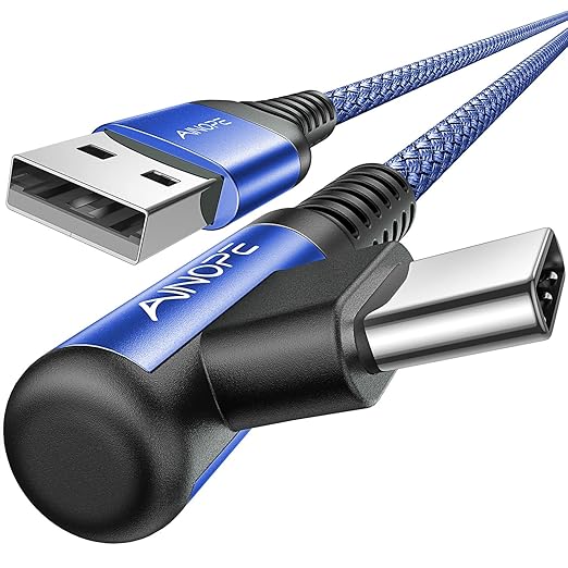 AINOPE USB C Cable 3.1A C Charger Cable Fast Charging Right Angle Nylon Braided by AINOPE10yearsforphoneaccessories