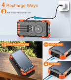 Solar Charger Power Bank, 800mAh Wireless Portable Charger - Image 3