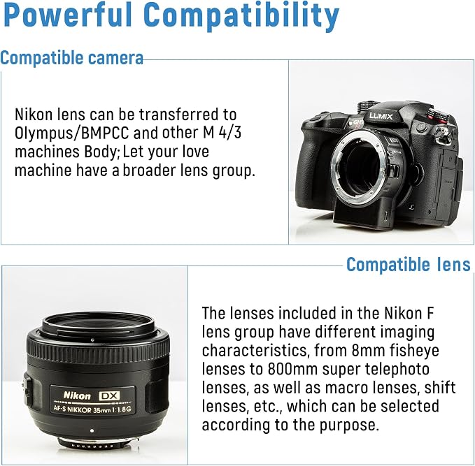 VILTROX NF-M1 Lens Adapter, Auto Focus Lens Converter Ring Camera Lens Mount - Image 3