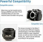 VILTROX NF-M1 Lens Adapter, Auto Focus Lens Converter Ring Camera Lens Mount - Image 3