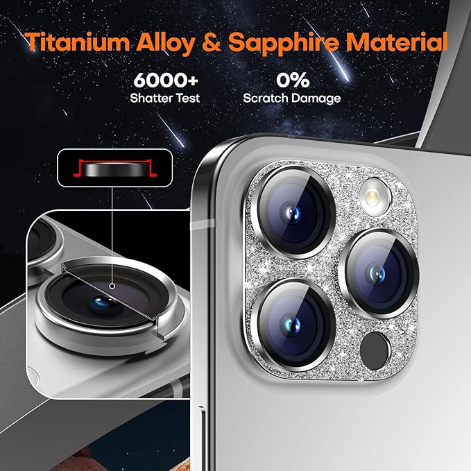 Camera Lens Protector for iPhone 16 Pro Max/16 Pro/15 Pro Max/15 Pro/14 Pro - Image 5