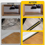 Floor Cord Cover 6.5Ft 2Pcs Heavy Duty PVC Floor Cable Protector Electric Cord - Image 4