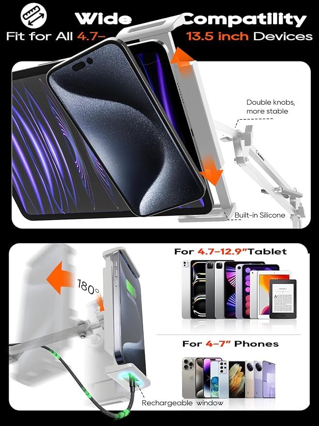 Tablet Stand, Tablet Mount Adjustable - Image 4