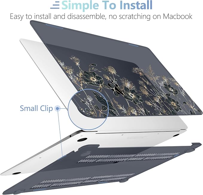 MEEgoodo for MacBook Air 13.3 inch Case 2021 2020 2019 2018 A2337 M1 A2179 A1932 - Image 4