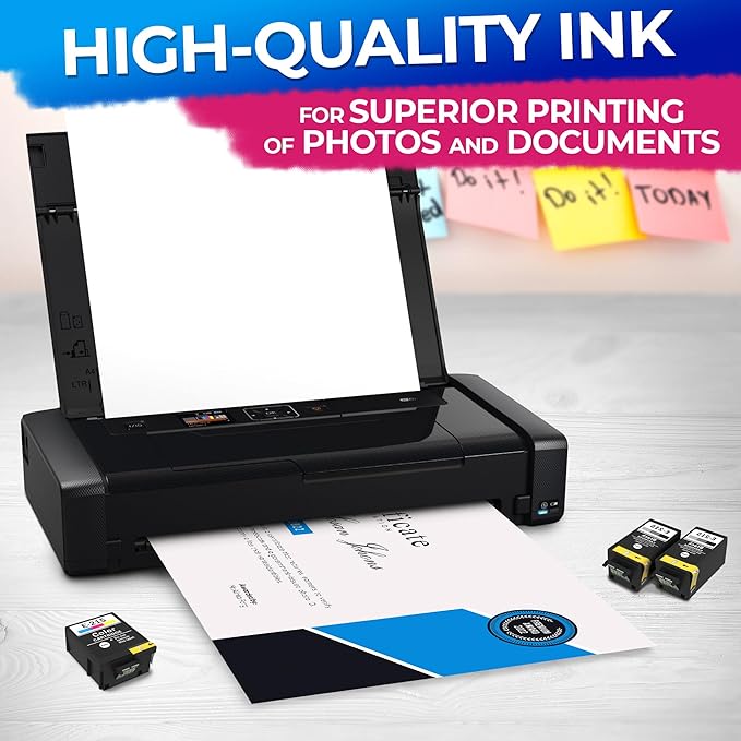 5-Pack Compatible Ink Cartridges – Includes 3 Black and 2 Tri-Color | - Image 6