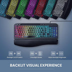 Ergonomic Backlit Keyboard - Image 5