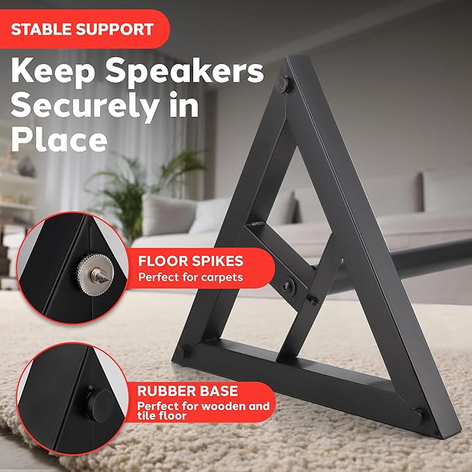 Pyle Speaker Stand Pair of Sound - Image 4