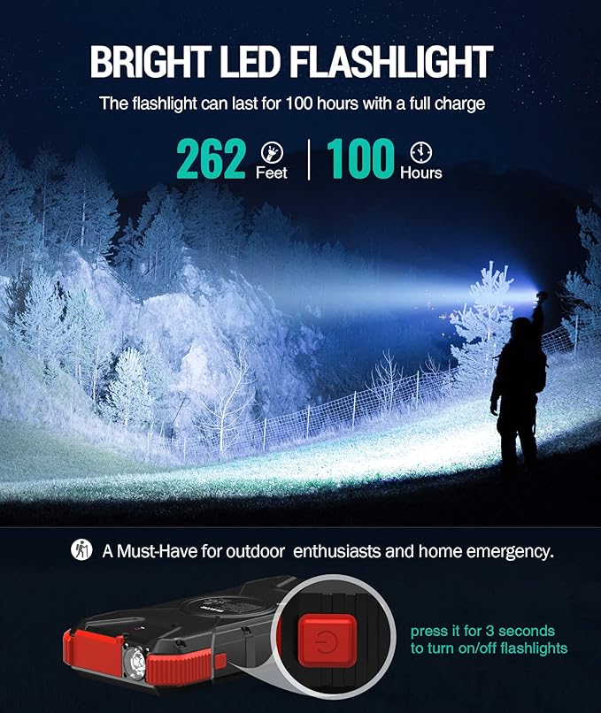BLAVOR Solar Power Bank, PD18W QC3.0 Fast Charging 10W Wireless Charger - Image 7