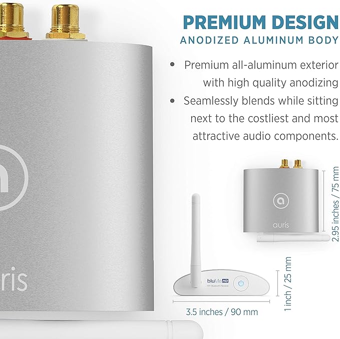 Auris Blume HD Long Range Bluetooth 5.3 Music Receiver Hi-Fi Audio Adapter - Image 8