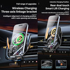 Wireless Car Charger, Cell Phone Car Mount 15W Fast Charging Auto Clamping - Image 10