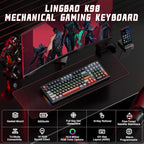 LINGBAO K98 Wireless Mechanical Gaming Keyboard, Tri-Mode BT5.0/2.4GHz/USB-C - Image 2