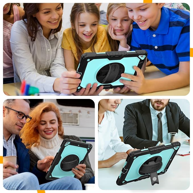 Timecity for iPad Air 3/ Pro 10.5 Inch Case, 360° Rotating Stand, Pencil Holder - Image 9