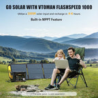 VTOMAN FlashSpeed 1000 Portable Power Station, 828Wh LiFePO4 Battery Solar - Image 8