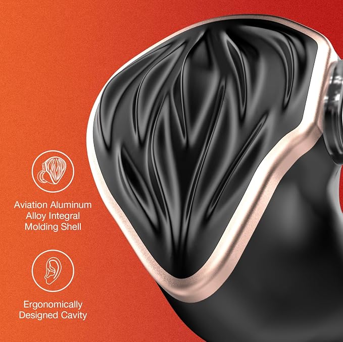 MS3 in-Ear Monitors, 2BA+1DD Hybrid IEM Wired Earphones, Includes 3 Pneumatic - Image 3