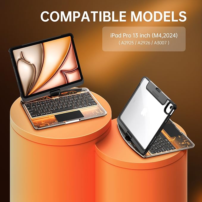 GUSGU Transparent Case with Wireless Keyboard only - Image 2