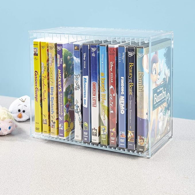 STORi Stackable Clear Plastic DVD Organizer - Image 8