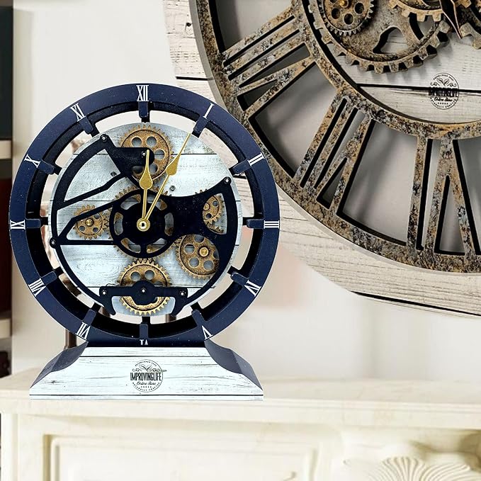 The Gears Clock Desk Clock 10 inches - Image 6