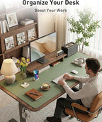 Aothia Faux Leather Desk Mat - Image 8