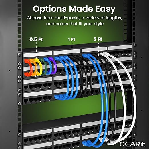 GearIT Cat 6 Ethernet Cable Cat6 Network Patch, Snagless Cord, Internet - Image 8