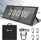 200W Portable Solar Panel for Power Station, 24% High Efficiency ETFE Foldable by Voominhtec