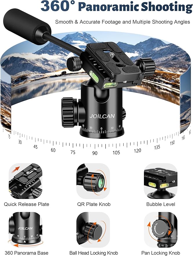 JOILCAN Camera Tripod, Heavy Duty Tripod - Image 3
