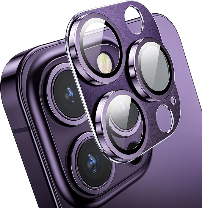 Camera Lens Protector for iPhone 14 Pro/iPhone 14 Pro Max, Alloy Metal Camera by WelcometoMansoorrUS