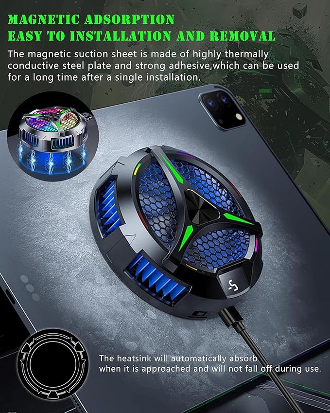 Magnetic Cooler for iPad, Tablet Cooler for ipad/Surface pro/Samsung Tab - Image 7
