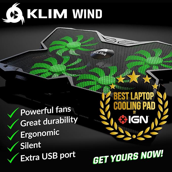 KLIM Wind Laptop Cooling Pad - Image 2