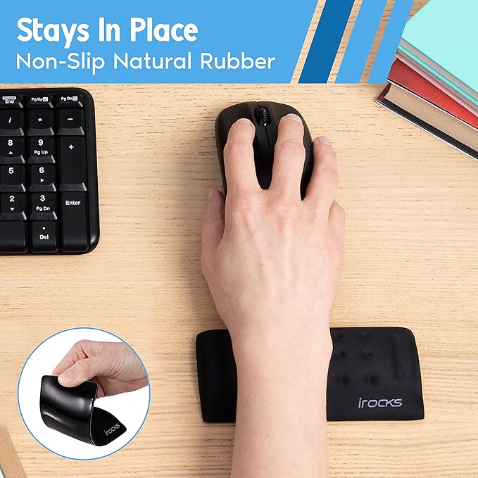 i-Rocks Memory Foam Mouse Wrist Rest - Image 4