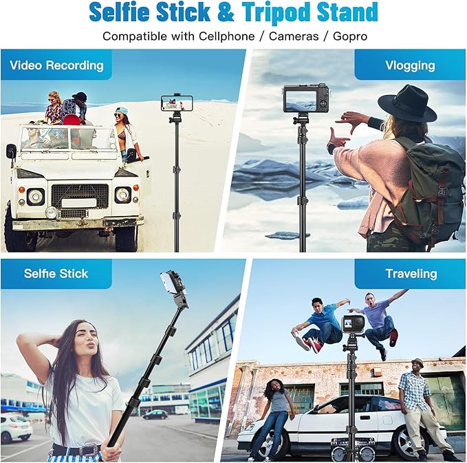 Victiv 70" Phone Tripod, Camera Stand Tripod - Image 6