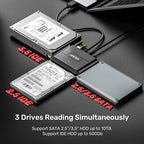 Unitek SATA/IDE to USB 3.0 Adapter, IDE Hard Drive Adapter Kit Recovery - Image 2