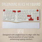 Feker Alice98 Ergonomic 98 Keys Custom Mechanical Keyboard, VIA Programmable - Image 4