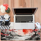 Large Mouse Pad Ink Painting Gaming Desk Pad Computer Keyboard Non-Slip - Image 6