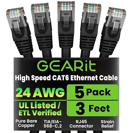 GEARit Cat 6 Ethernet Cable Pack by GEARit