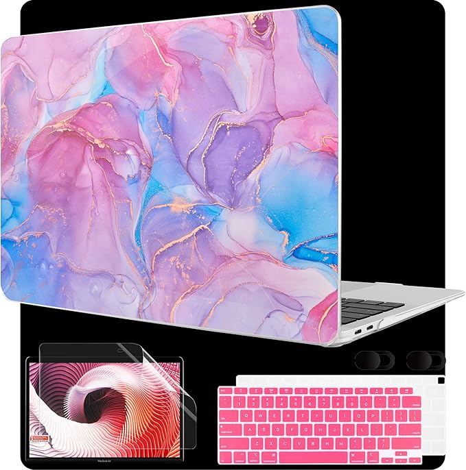 MEEgoodo for MacBook Air 13 inch Case 2021 2020 2019 2018 Released A2337 M1 by MEEgoodo