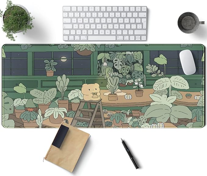 Kawaii Bear XL Gaming Mouse Pad & Desk Mat by TENG+DA+QING