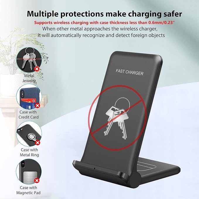 25W Wireless Charger, Foldable 2 in 1 Wireless Charging Station - Image 7