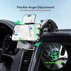 Car Phone Holder &15W Wireless Fast Charger, Auto-Clamp Qi Charging Mount - Image 5