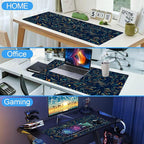 Abstract Starry Sky Swirl Gaming Desk Mat - Image 7