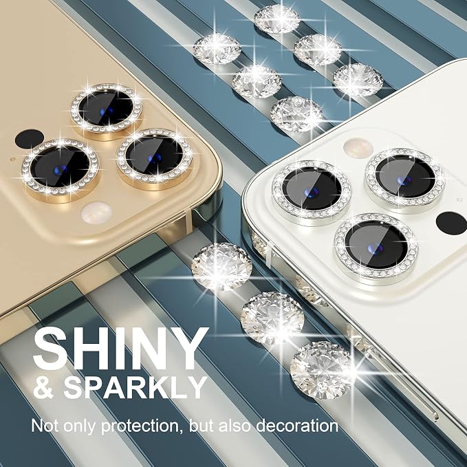 Choiche [3+1 for iPhone 13 Pro/iPhone 13 Pro Max Camera Lens Protector Bling - Image 7