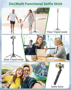 71" Cell Phone Tripod & Selfie Stick, - Image 6