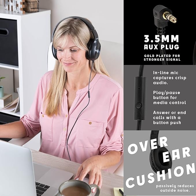 Classroom Headphones-Bulk 10-Pack, - Image 3